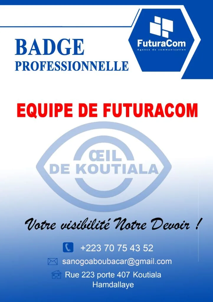 Œil de Koutiala — Badge Équipe